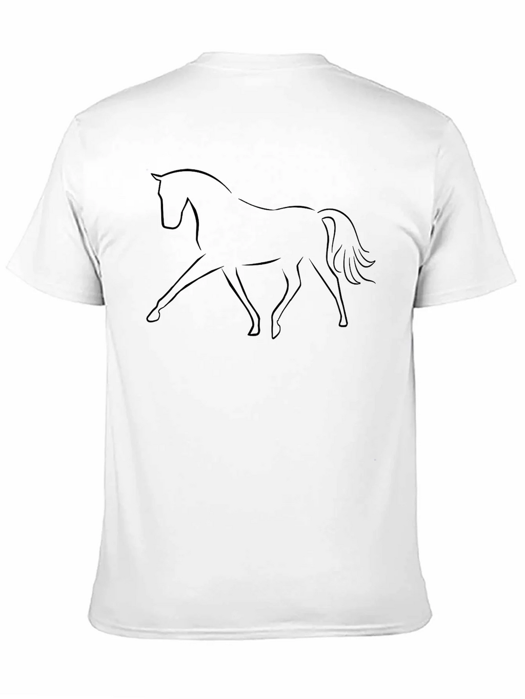 Minimalist Horse Graphic Black T-Shirt product image 10