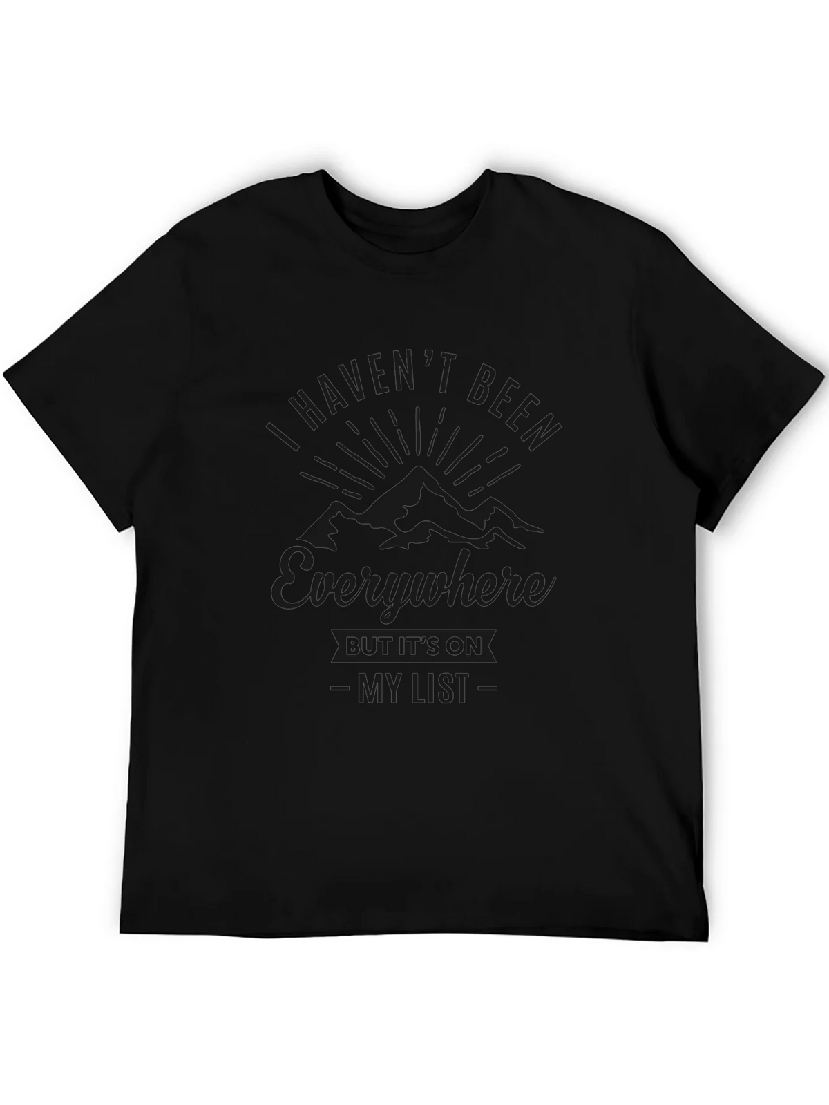 Travel Lovers Black T-Shirt product image 5