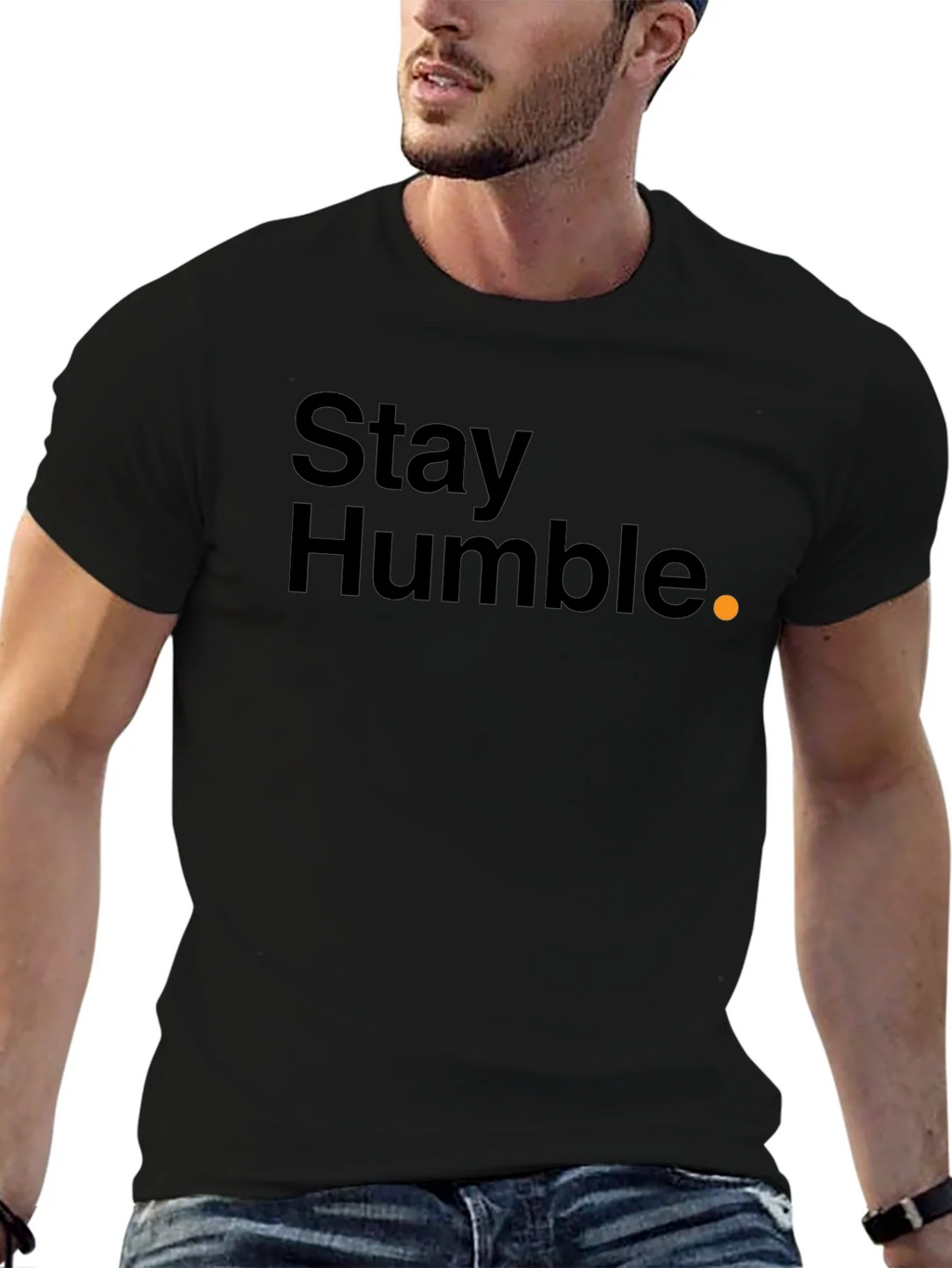 Stay Humble Black T-Shirt product image 6