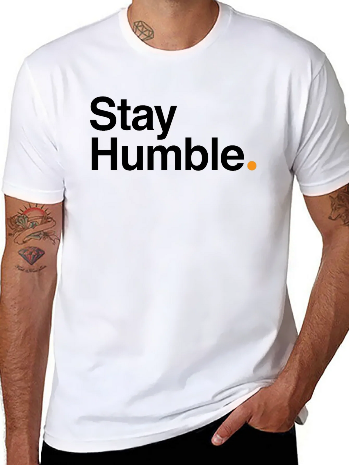 Stay Humble Black T-Shirt product image 7