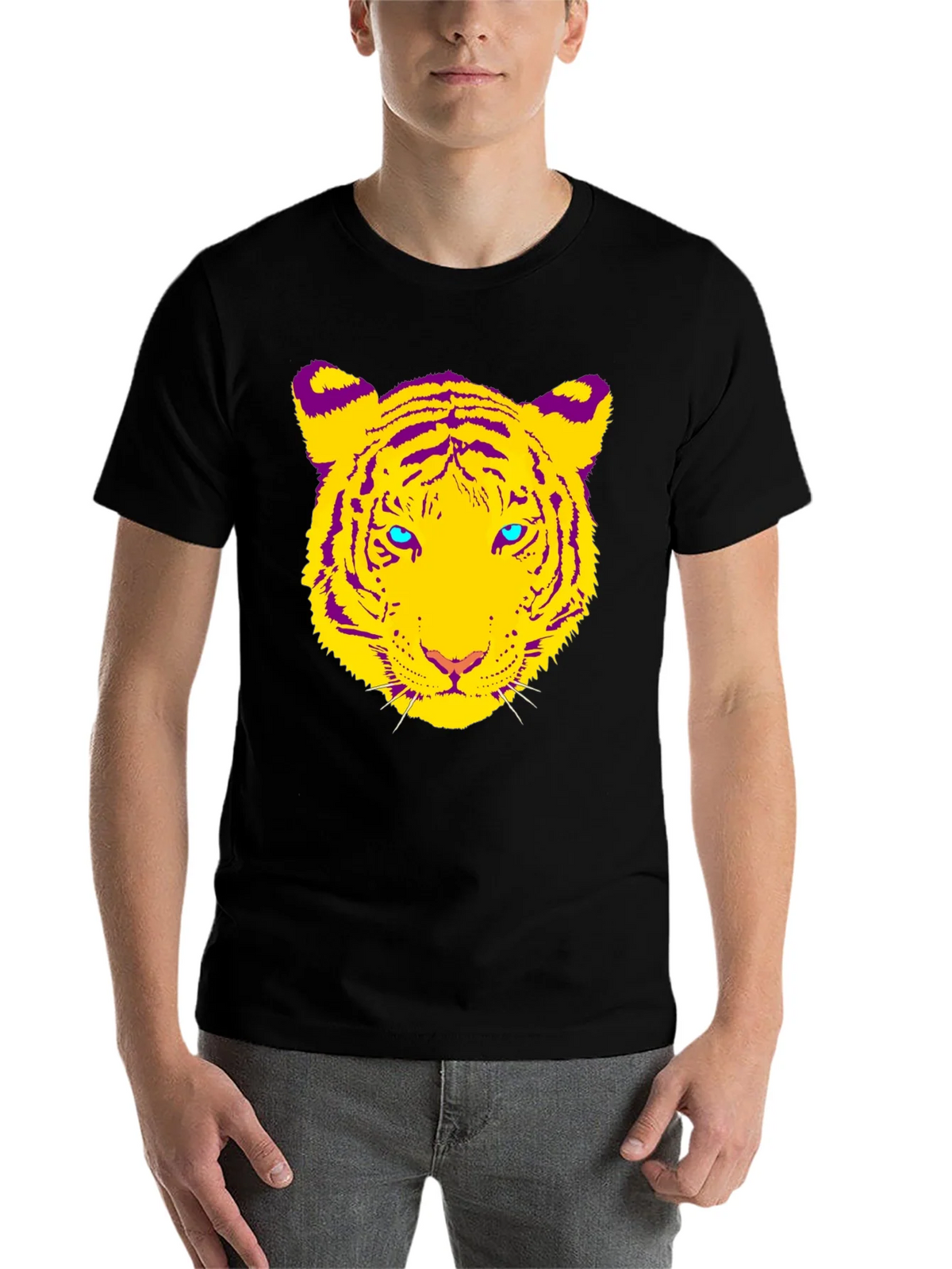 Vibrant Tiger Graphic Tee - Bold Animal Print Shirt product image 4