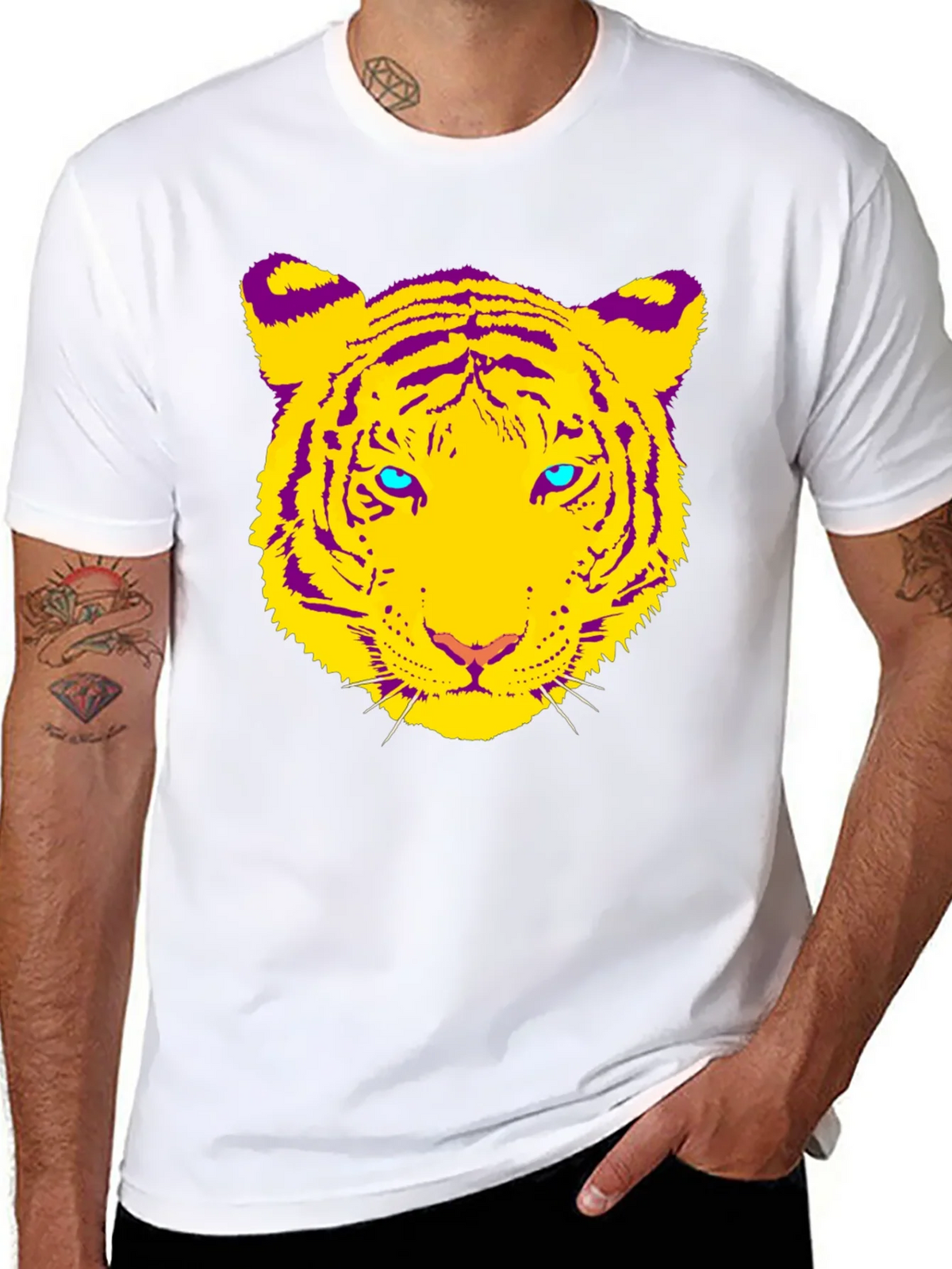 Vibrant Tiger Graphic Tee - Bold Animal Print Shirt product image 7
