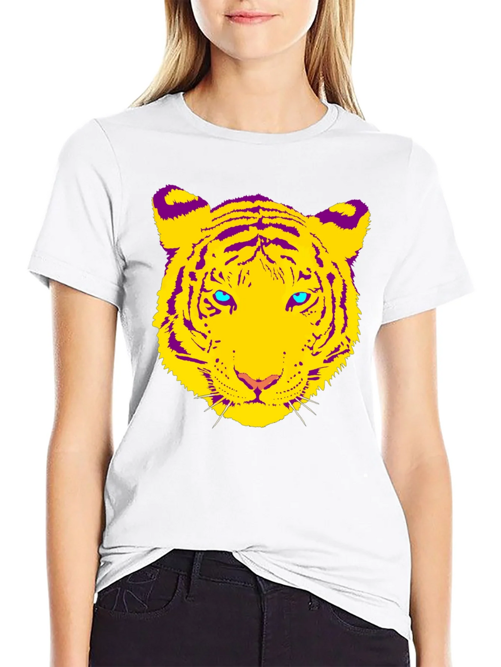 Vibrant Tiger Graphic Tee - Bold Animal Print Shirt product image 8