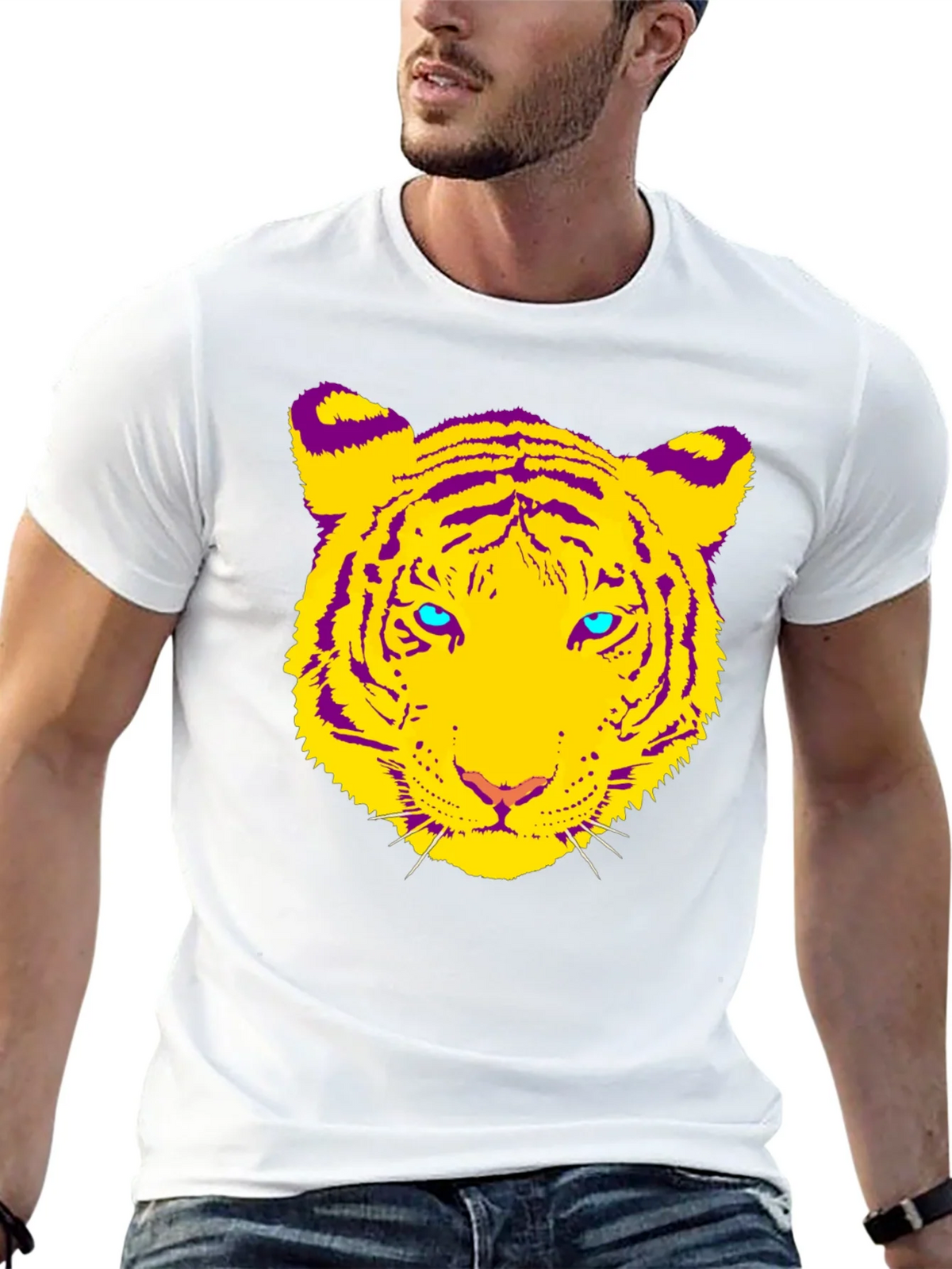 Vibrant Tiger Graphic Tee - Bold Animal Print Shirt product image 12