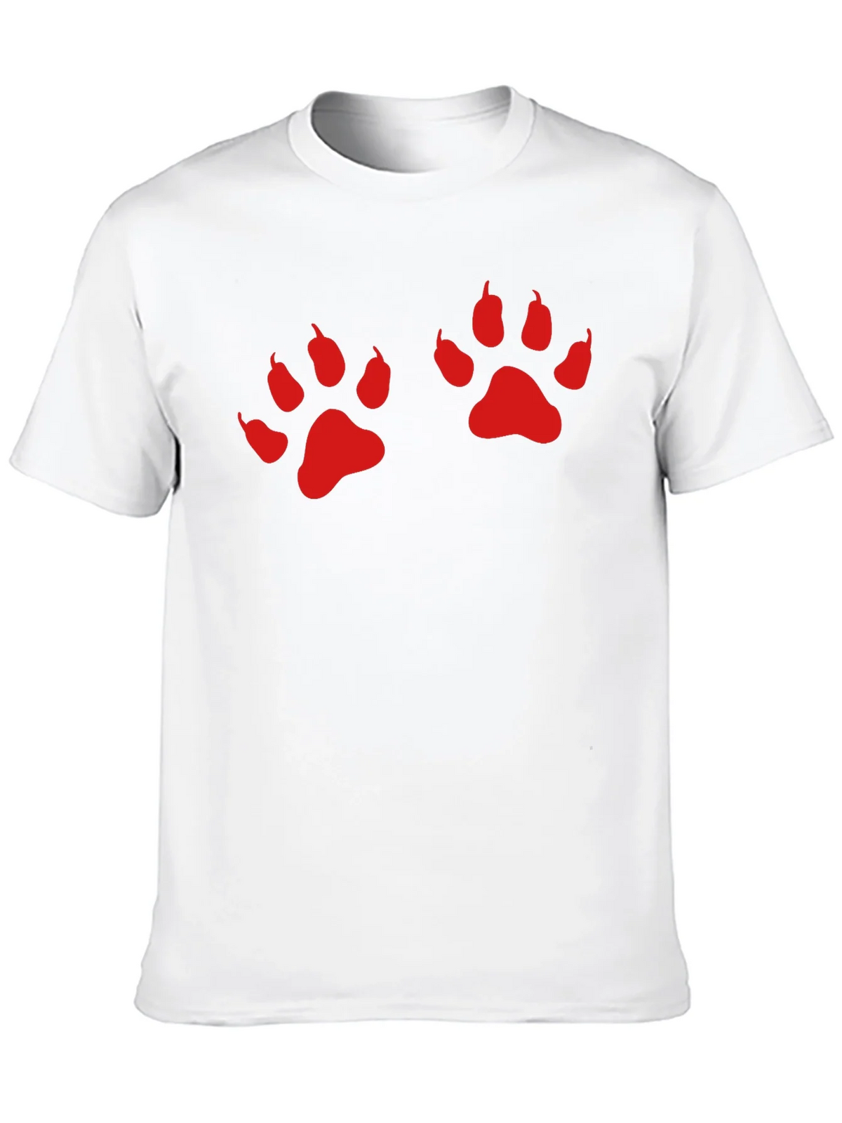 Black Tee with Red Paw Prints product image 9