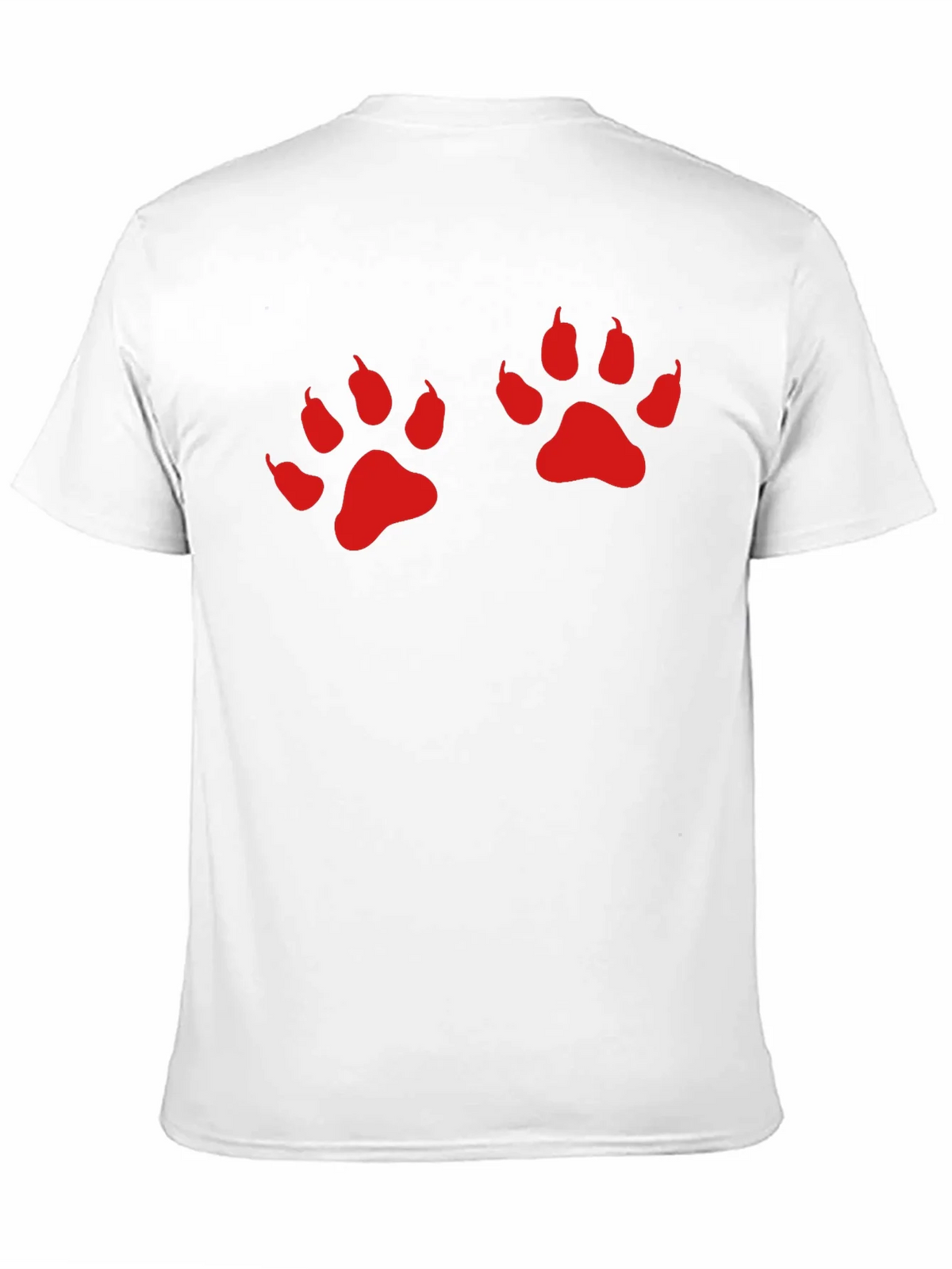 Black Tee with Red Paw Prints product image 10