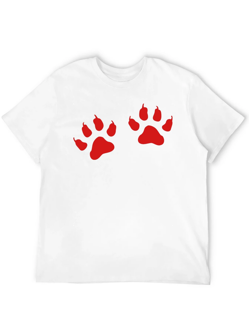 Black Tee with Red Paw Prints product image 11