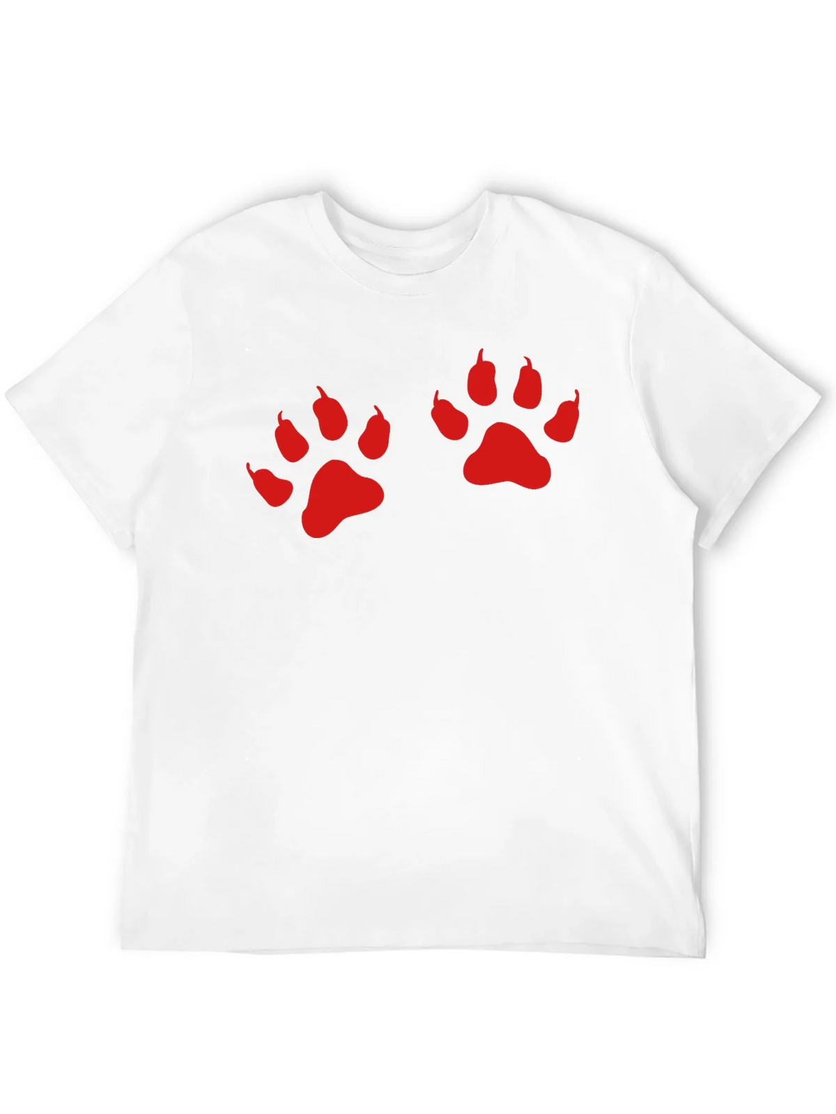 Black Tee with Red Paw Prints product image 11