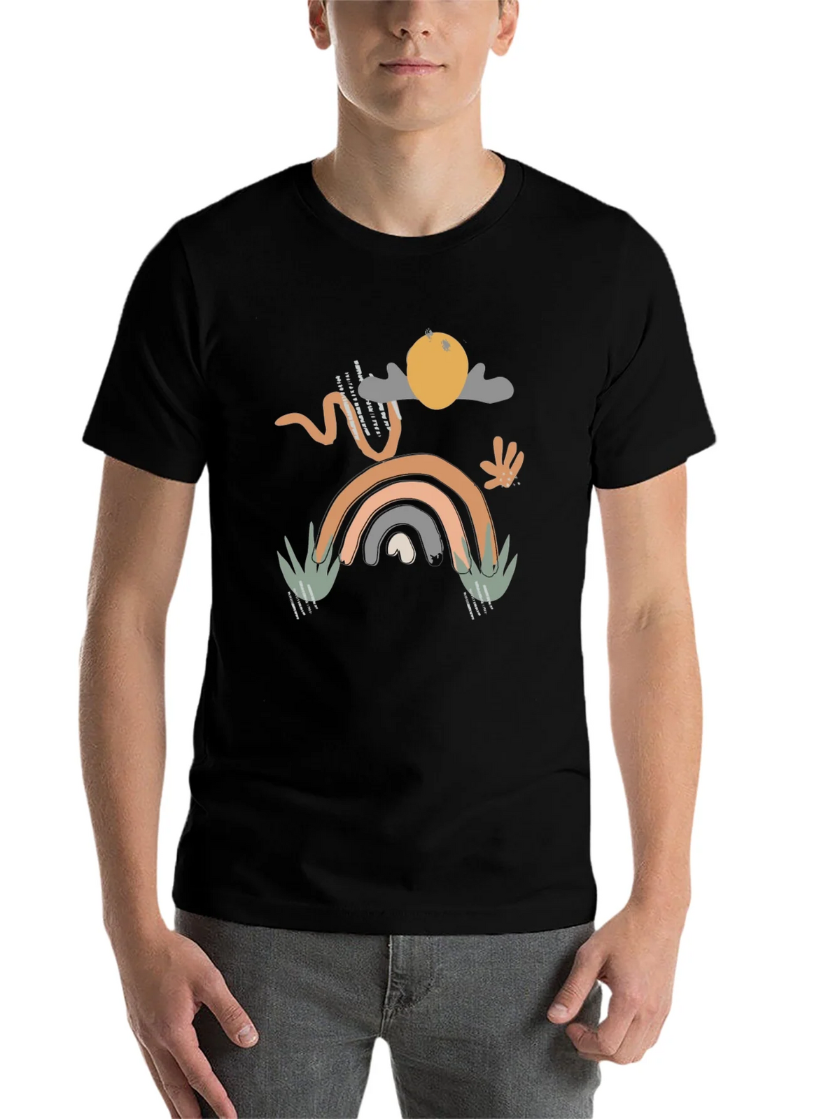 Abstract Boho Graphic Print T-Shirt product image 4