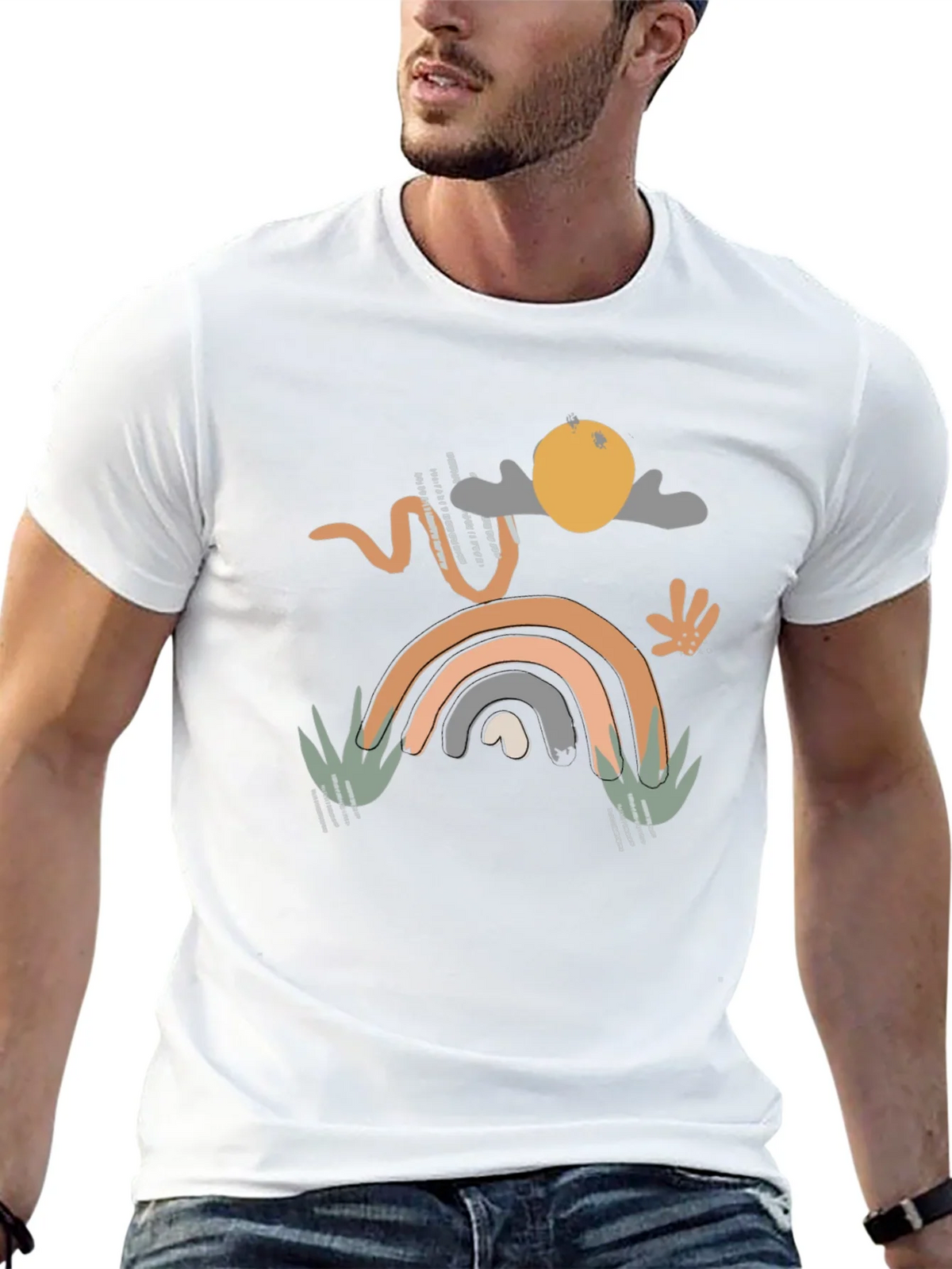 Abstract Boho Graphic Print T-Shirt product image 12