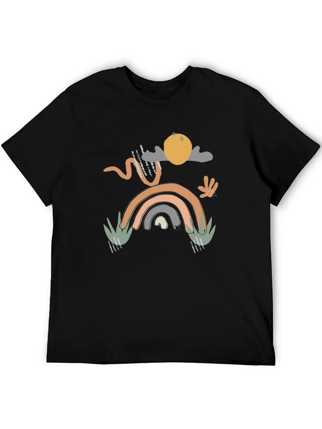 Abstract Boho Graphic Print T-Shirt product image 5