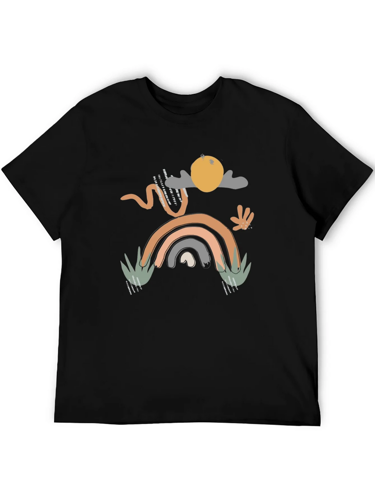 Abstract Boho Graphic Print T-Shirt product image 5