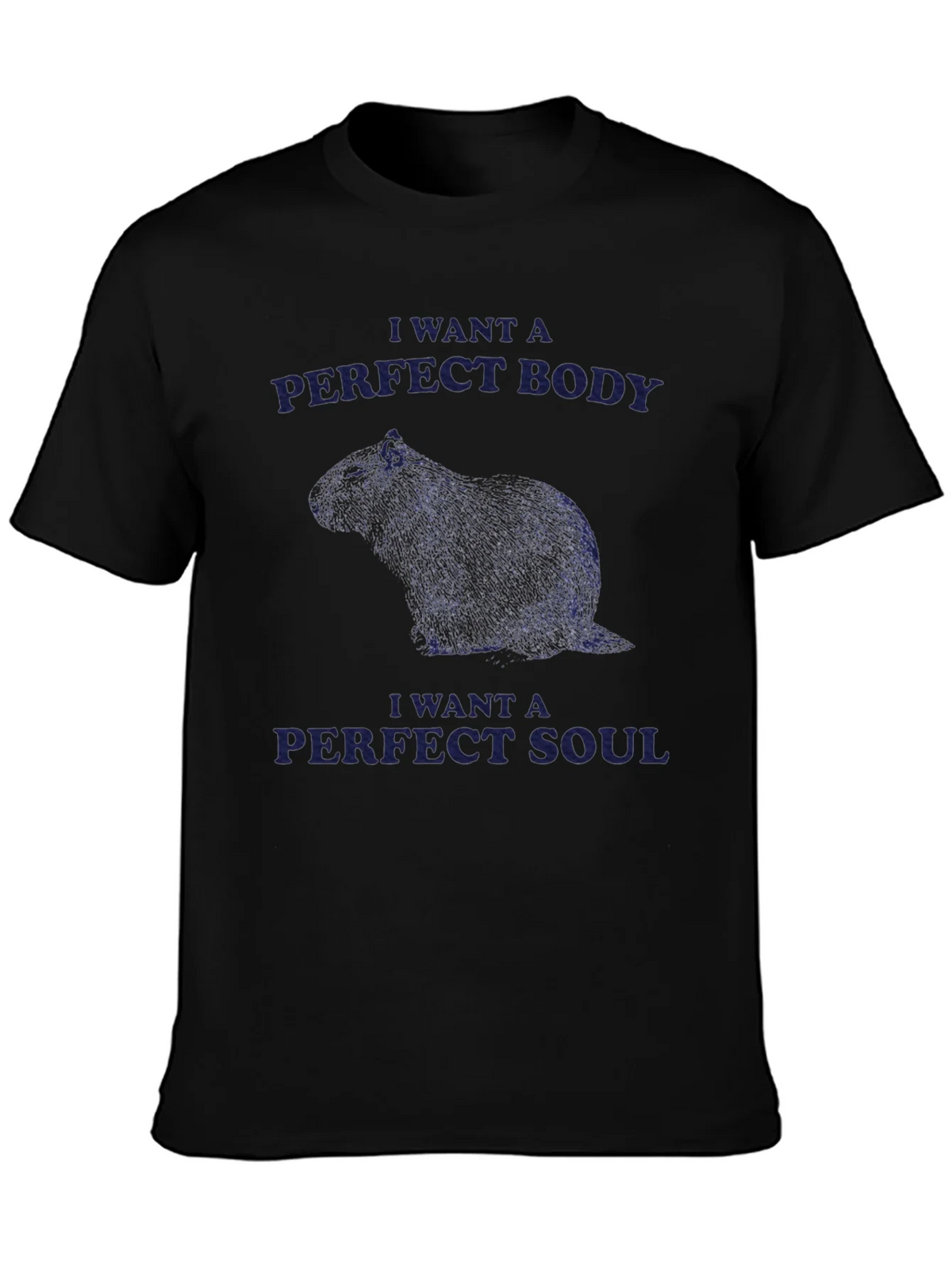 Capybara Perfect Body Soul Graphic Tee product image 3