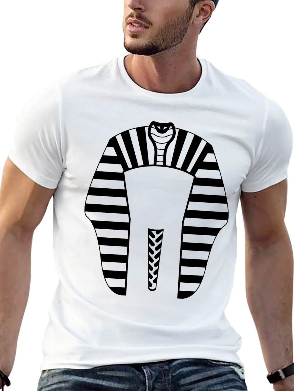 Mens Black Pharaoh Cobra Graphic T-Shirt product image 12