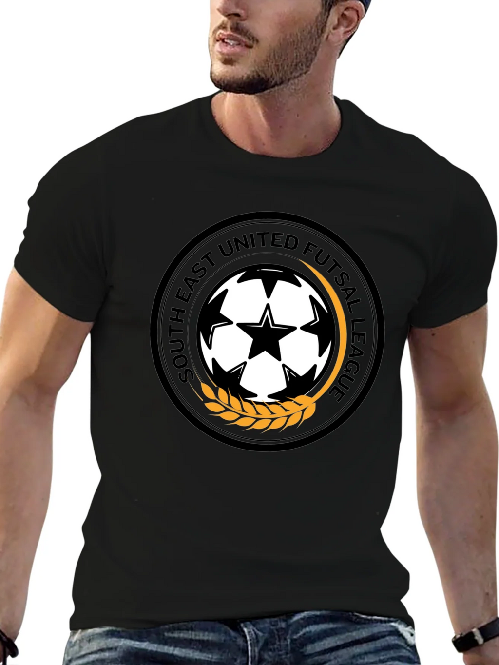 South East United Futsal League Black T-Shirt product image 5