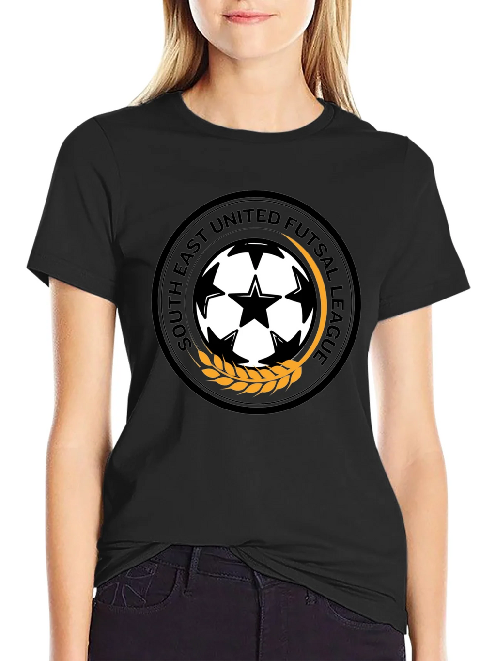 South East United Futsal League Black T-Shirt product image 2