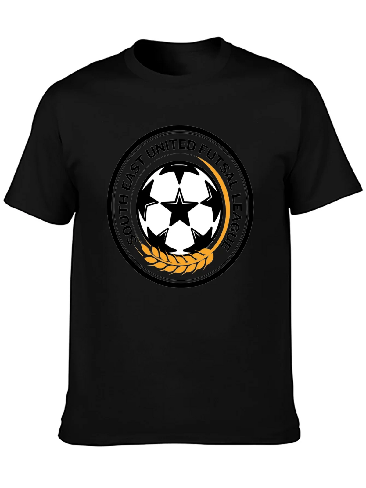 South East United Futsal League Black T-Shirt product image 3