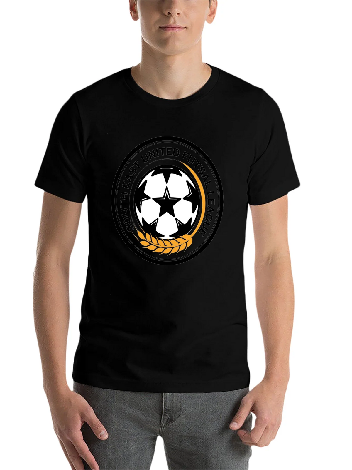 South East United Futsal League Black T-Shirt product image 4