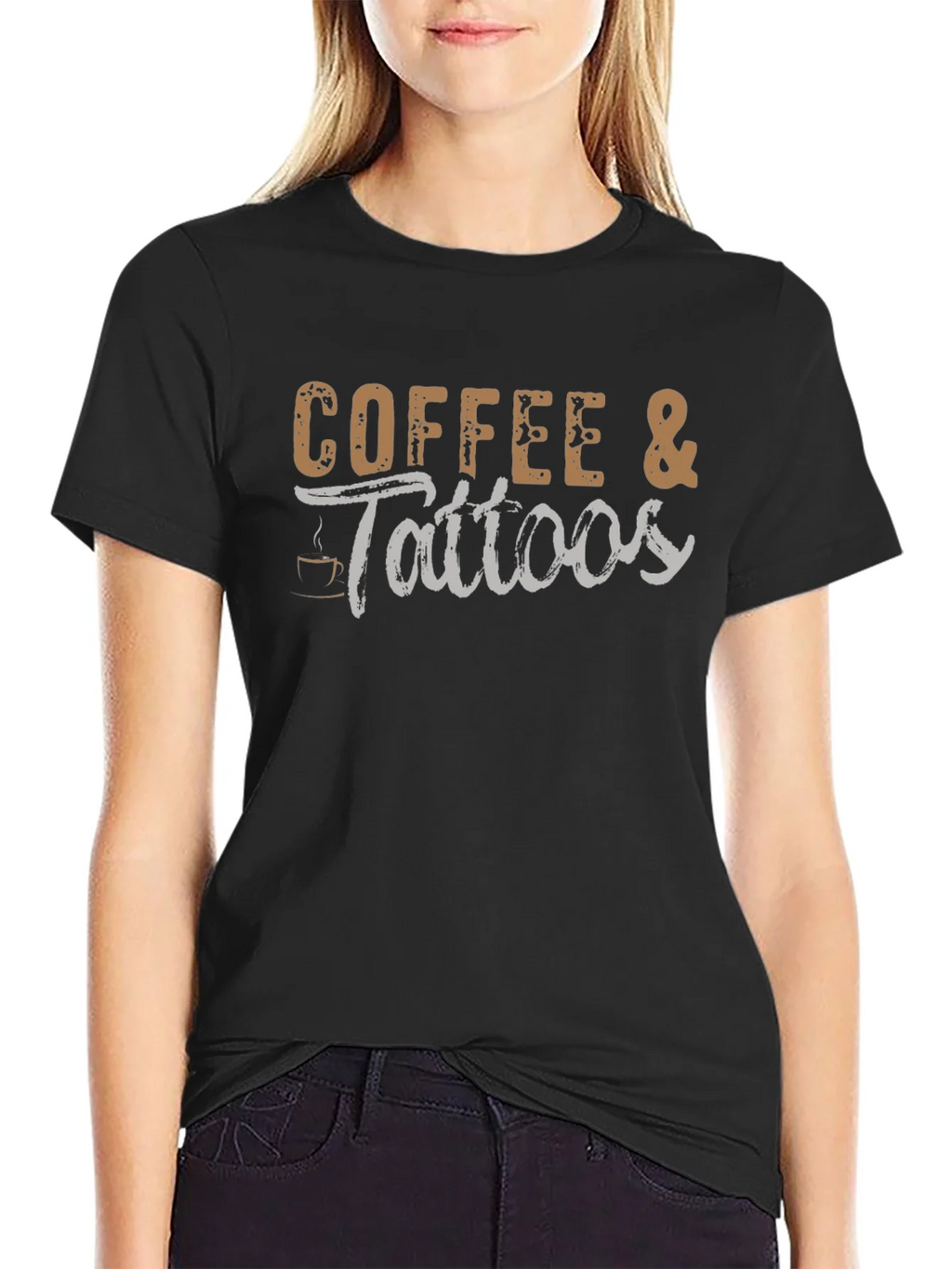 Coffee & Tattoos Black T-Shirt product image 2