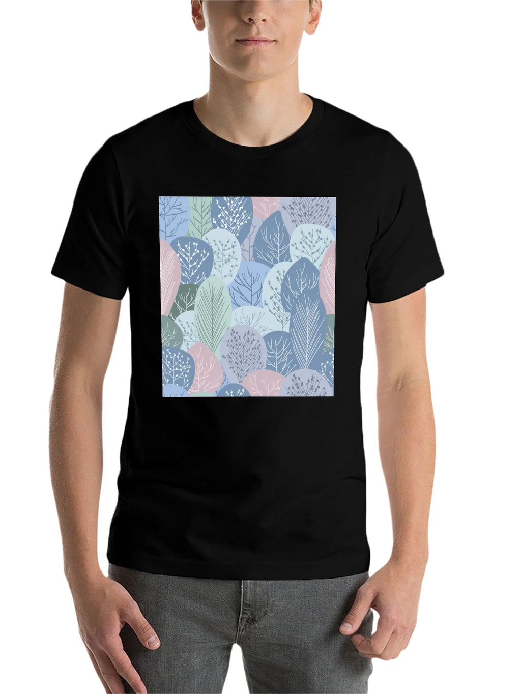 Abstract Forest Print Mens T-Shirt product image 4