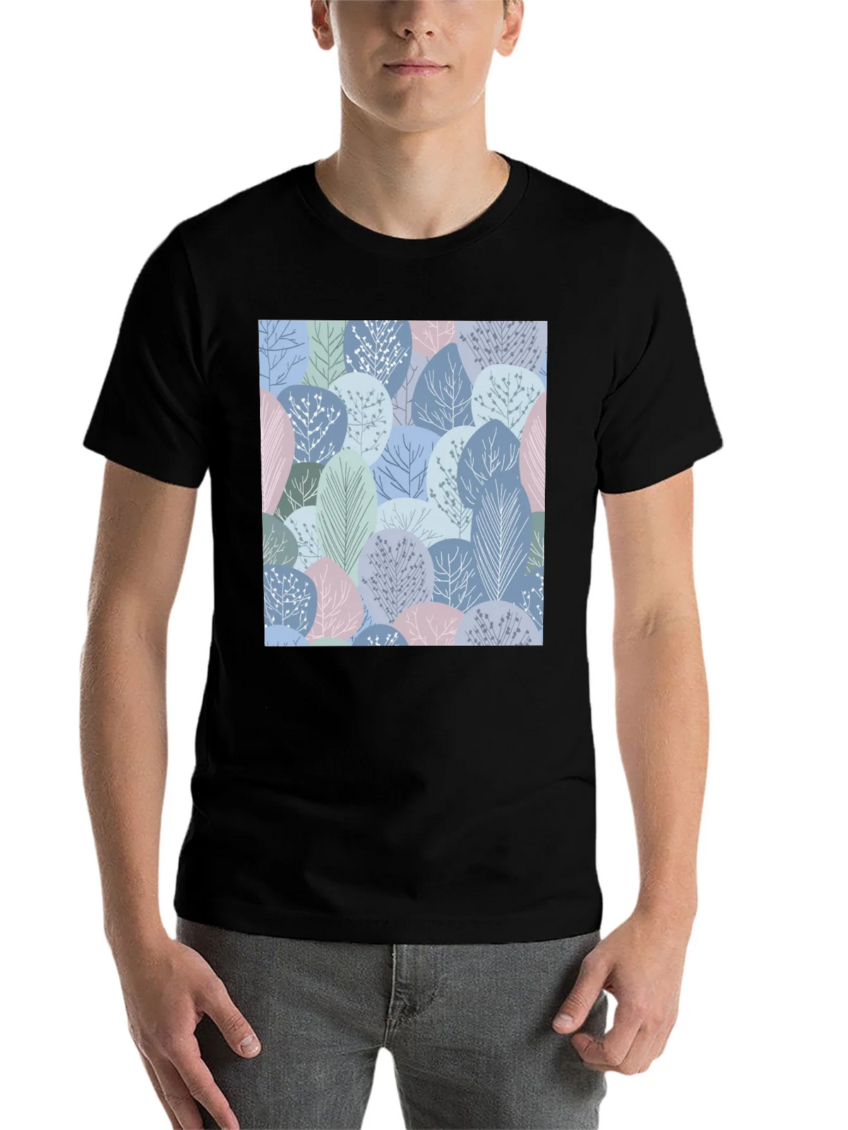 Abstract Forest Print Mens T-Shirt product image 4