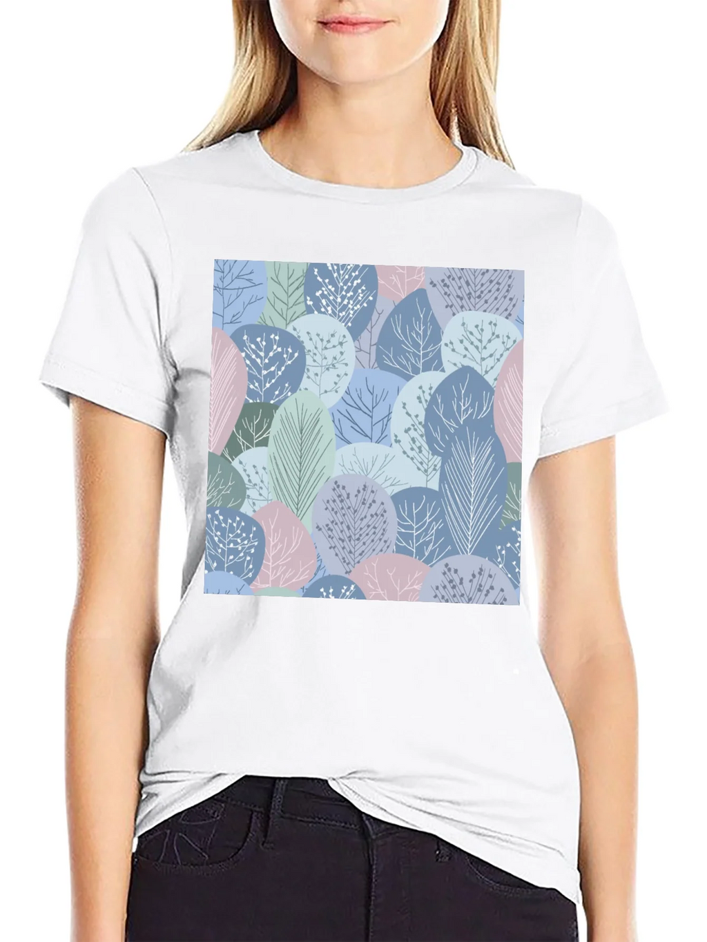 Abstract Forest Print Mens T-Shirt product image 8