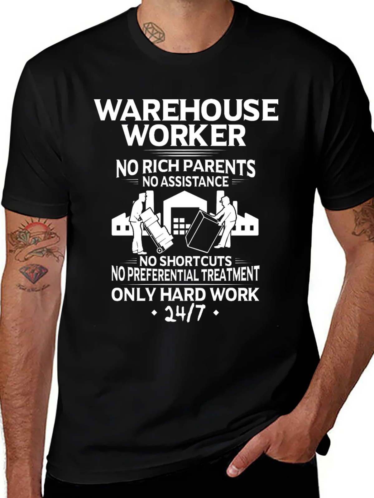 Warehouse Worker Hard Work T-Shirt product image 1