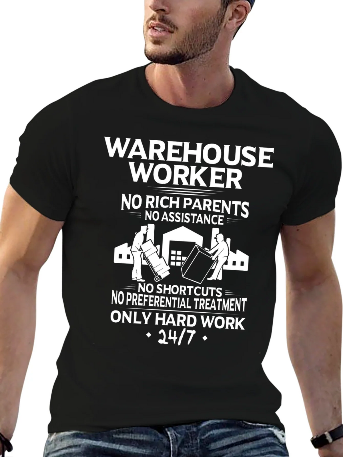 Warehouse Worker Hard Work T-Shirt product image 6