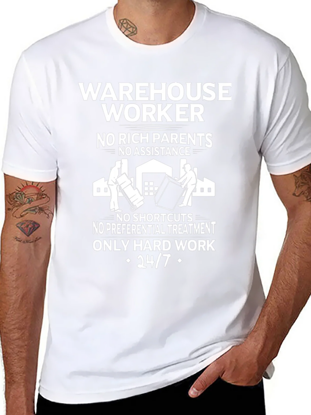 Warehouse Worker Hard Work T-Shirt product image 7