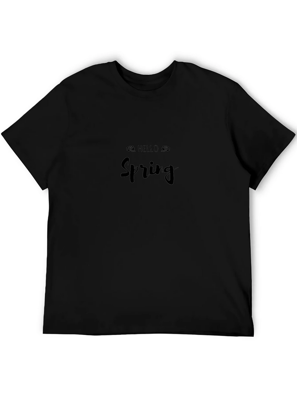 Hello Spring Black Graphic Tee product image 5