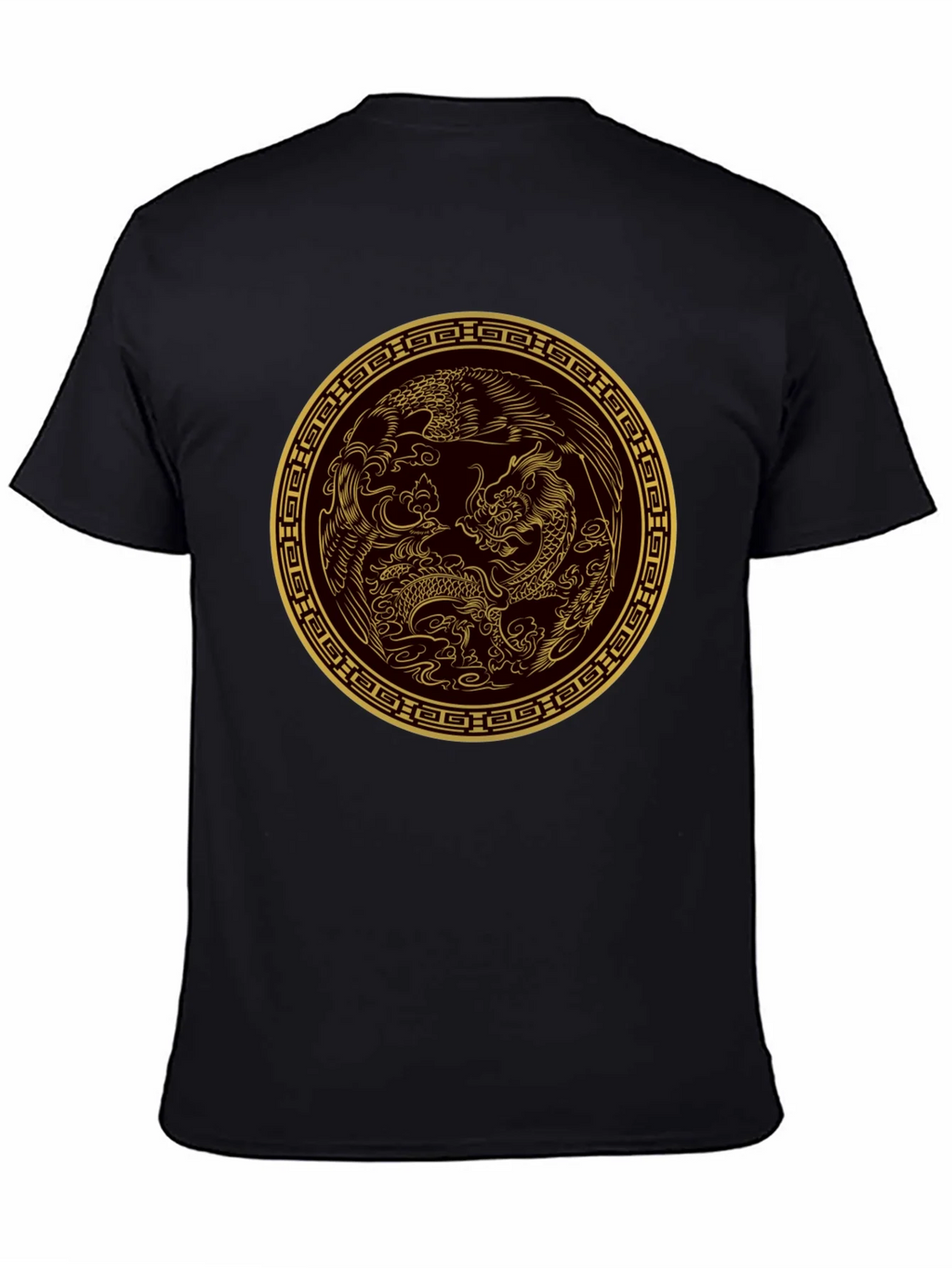 Dragon & Phoenix Graphic Tee - Black product image 4