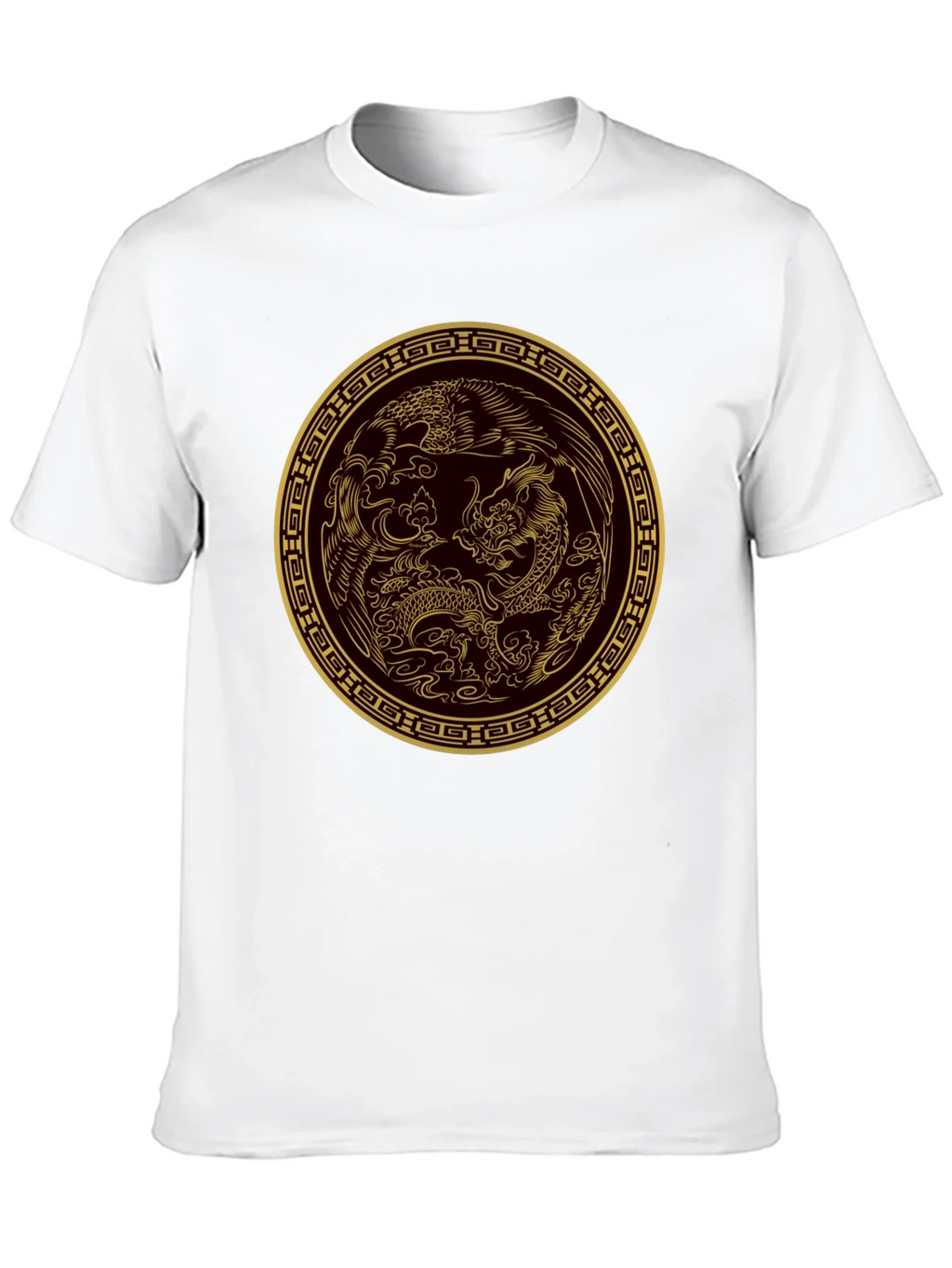 Dragon & Phoenix Graphic Tee - Black product image 9