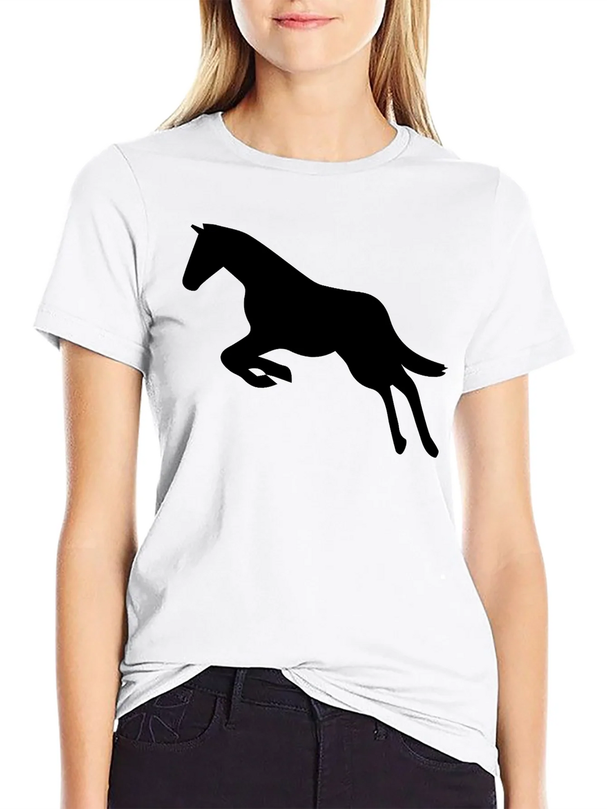 Black Horse Silhouette Graphic Tee product image 8