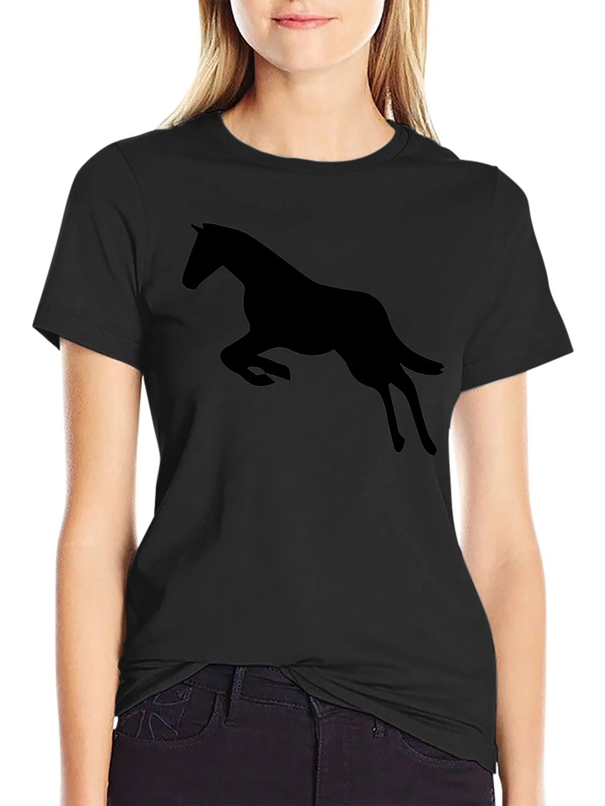 Black Horse Silhouette Graphic Tee product image 2