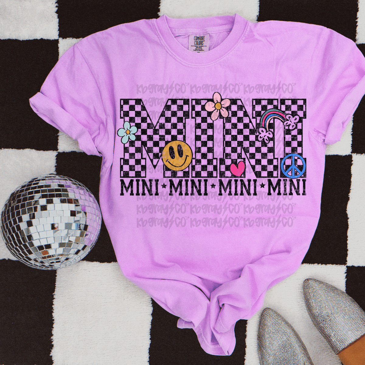 Retro Checkered print - mini