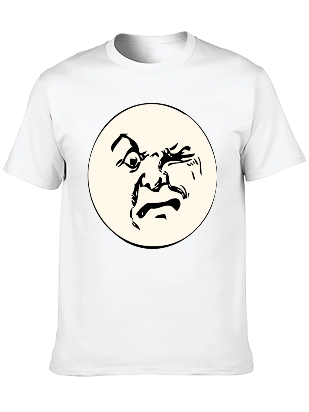 Abstract Face Graphic Black T-Shirt - Unique Design product image 9