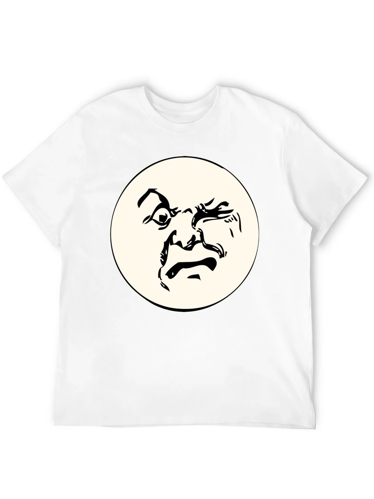Abstract Face Graphic Black T-Shirt - Unique Design product image 11