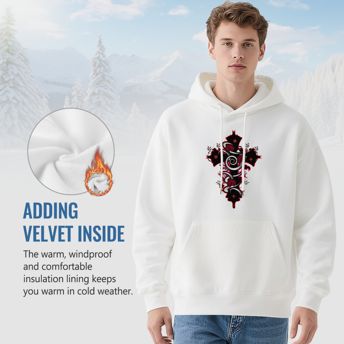 Premium Graphic Hoodie - Unique Artistic Design Pullover product image 7