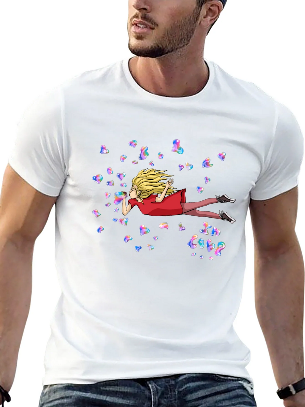 Whimsical In Love Heart Bubble T-Shirt product image 12