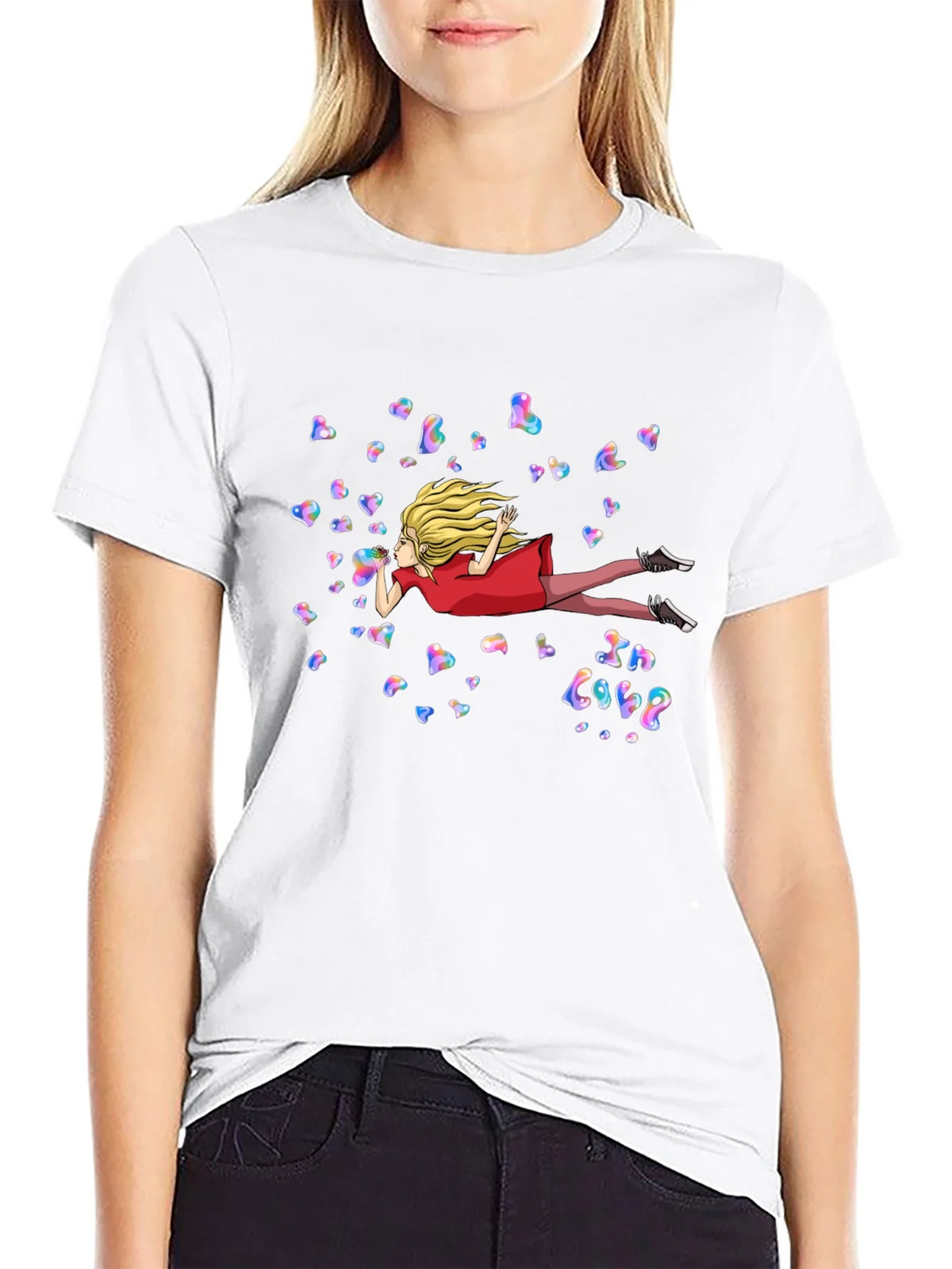 Whimsical In Love Heart Bubble T-Shirt product image 8