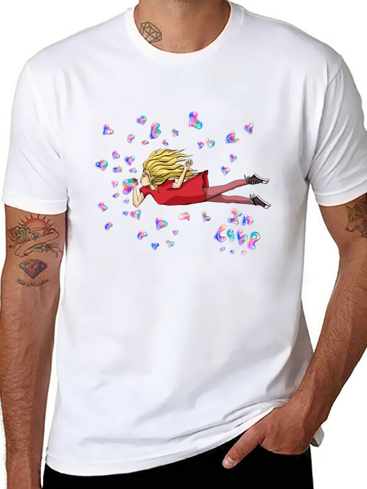 Whimsical In Love Heart Bubble T-Shirt product image 7