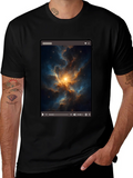 Nebula Video Screen Graphic Black T-Shirt product image 1