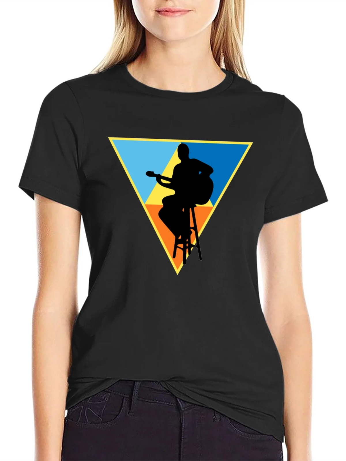 Guitarist Silhouette Graphic Tee product image 2