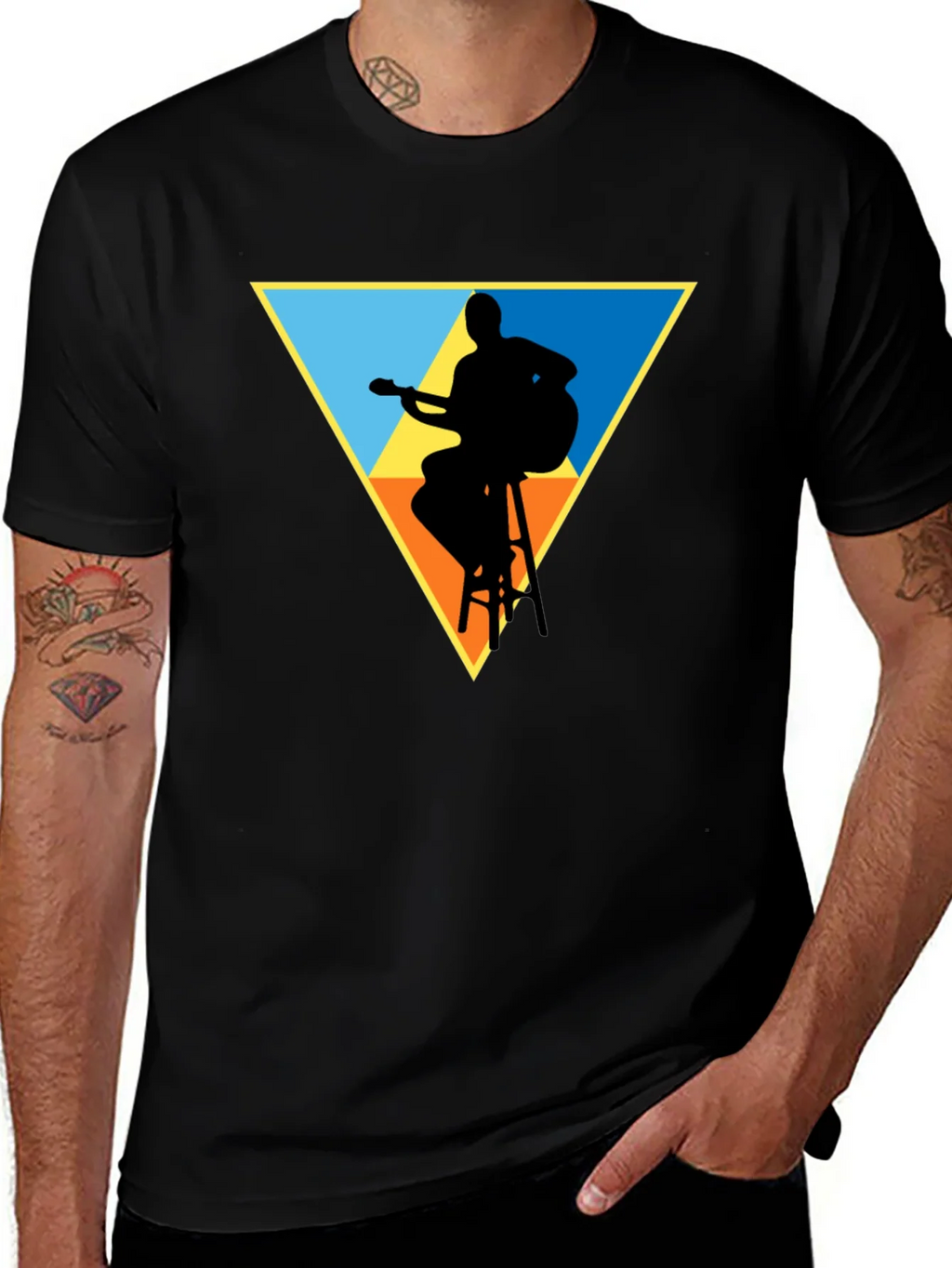 Guitarist Silhouette Graphic Tee product image 1