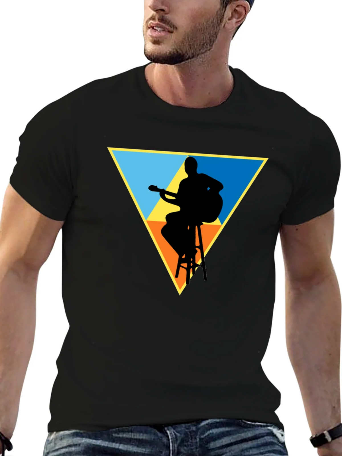 Guitarist Silhouette Graphic Tee product image 6