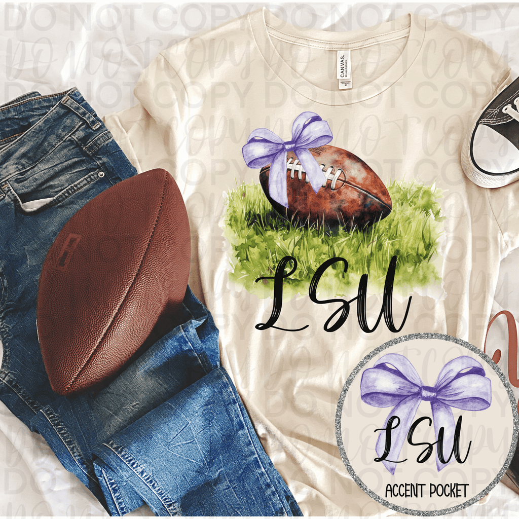 All state football with bow infant toddler and child