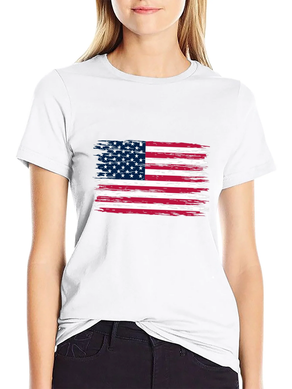 American Flag Graphic Print Tee product image 8