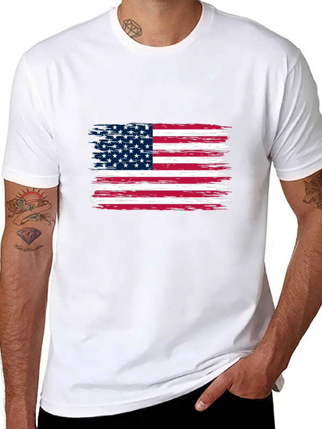 American Flag Graphic Print Tee product image 7