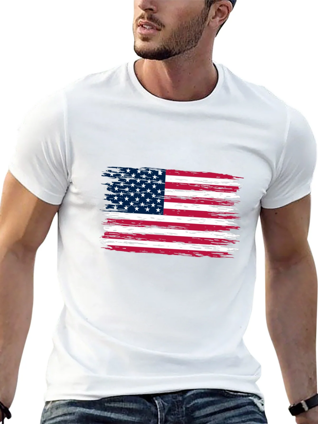 American Flag Graphic Print Tee product image 12