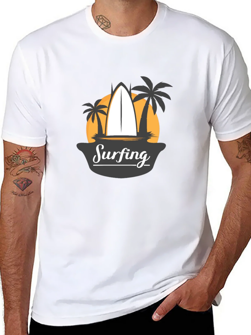 Surfing Graphic Tee - Beach Vibes T-Shirt product image 3